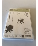 Stampin&#39; Up! Lotus Blossom 7 Piece Photopolymer Stamp Set. - $9.39