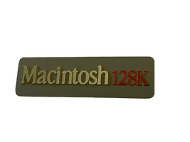Apple Macintosh 1984 Rear Case Aluminum EMBLEM  for Mac Model M0001-128K version - £11.65 GBP