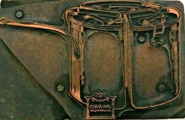 Antique Copper Printing Block Letterpress Mirro Aluminum Pot Handle Cook... - £19.53 GBP