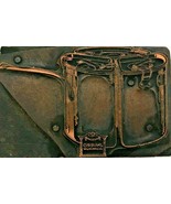 Antique Copper Printing Block Letterpress Mirro Aluminum Pot Handle Cook... - £19.53 GBP