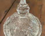 Vintage Crystal Candy Dish/w Lid Made In Yugoslavia - Star Of David 10” - $15.00