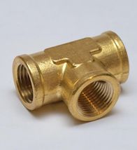 5 Pcs, Brass 1/4" x 1/4" x 1/4" BSP 3 Way Female Tee Pipe Connector - $23.52