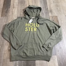 NWT Hollister Sweater Womens Sz M Green Logo Pullover Hoodie $39.95 - £19.20 GBP