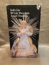 Vintage Noma Soft-Glo 10 Lite Porcelain Animated Angel Tree-Top Christma... - £14.79 GBP