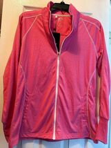 NWT Ladies ADIDAS Bubble Gum Pink Long Sleeve Full Zip Golf Jacket - L - $39.99