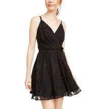 As U Wish Juniors Metallic-Dot Chiffon Dress, Choose Sz/Color - £27.97 GBP