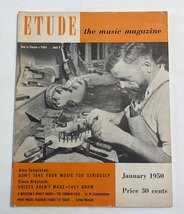 The Etude Music Magazine January 1950 violins vintage ads sheet music - £3.99 GBP