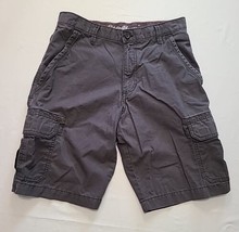 Eddie Bauer Mens Size 30 Classic Length Gray Casual Cargo Shorts Rip Stop Waffle - £11.74 GBP