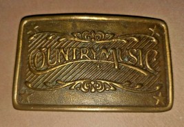 Vintage Country Music Belt Buckle - Indiana metal craft - $32.71