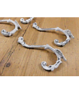 4 Cast Iron White Victorian Style Coat Hooks Hat Hook Rack Hall Tree W/ ... - $403.96 MXN