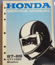 1987 1988 Honda VT1100C Shadow Service Repair Shop Manual OEM Water Damage - $9.60