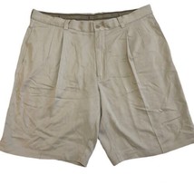 Tommy Bahama Silk Shorts Mens Size 38 Beige Flat Front 10.5” Inseam - $14.52