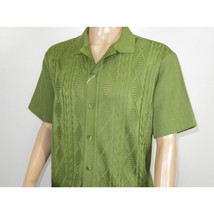Men Silversilk 2pc walking leisure Matching Suit Italian woven knits 51016 Green image 6