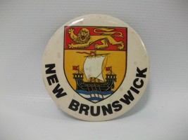 New Brunswick Flag 2.25&quot; Vintage Pinback Pin Button - £4.78 GBP