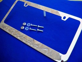 Chrome Metal License Plate Frame w Logo Caps FOR 2000-2014 Nissan Xterra - $19.79