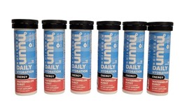 Nuun Daily Hydration Watermelon Burst Energy 6 tubes x 10 Tabs ea 8/24 or later - £17.88 GBP