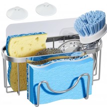 Sponge Holder For Kitchen Sink, Rustproof Stainless Steel Dish Sponge , Kitchen  - £8.75 GBP