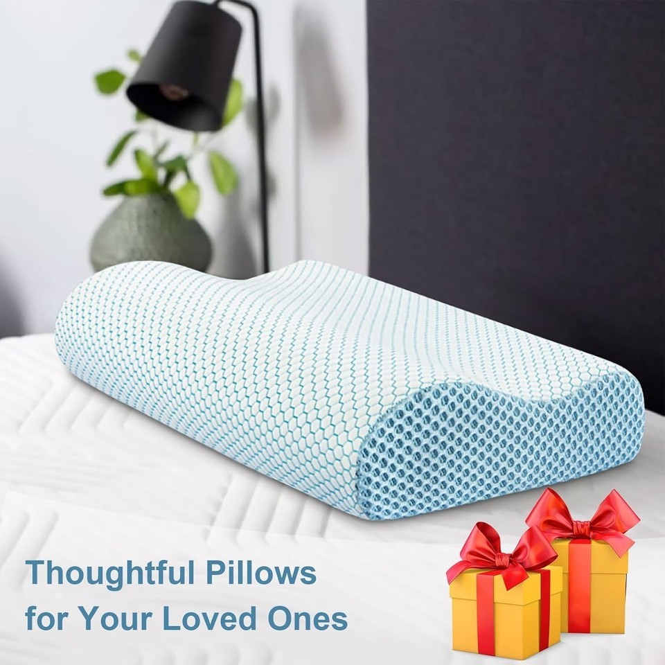 Comfortable Firm Memory Foam Neck Pillow - Machine Washable & Cooling Fabric Item image 9
