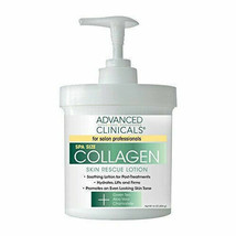 Advanced Clinicals Spa Size Collagen Skin Rescue Lotion 16 Oz (454g) - £15.92 GBP