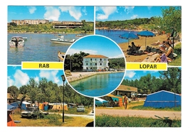 Rab Lopar Beach Resort Croatia Island Adriatic Sea Multiview Postcard 4X6 - $4.99