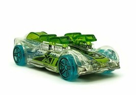 Hot Wheels 2017 What 4-2 X-Raycers Transparent Green Clear Mattel Toy Car - $7.36