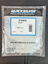 Mercruiser Mercury Marine GENUINE Quicksilver Gasket 27-41610 -  NEW !! - $4.95