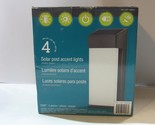BRAND NEW Naturally Solar Post Accent Light SL-1004G-4pk 4-PACK - £58.25 GBP