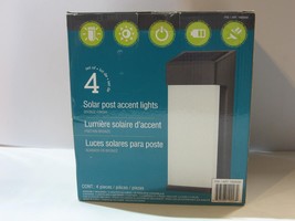 Brand New Naturally Solar Post Accent Light SL-1004G-4pk 4-PACK - £58.07 GBP