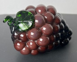Blenko Art Glass Grape Cluster Vintage Bunch Hand Blown Figurine - £10.72 GBP
