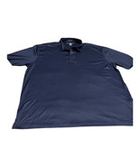 Greg Norman Golf Polo Shirt ML75 Play Dry Short Sleeve XXL Navy Blue Mens - £10.64 GBP