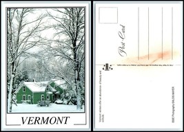 VERMONT Postcard - Winter Scene Showing House D21 - £2.22 GBP