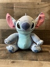 Plush Stitch Disney Lilo &amp; Stitch Blue Stuffed Animal Posable Ears 10” - £9.38 GBP