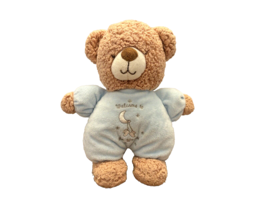 Little Me Baby Boy Blue Plush Welcome To The World First Bear With Rattle 9 Inch - £13.90 GBP