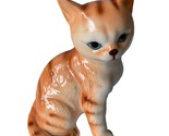 Vintage Orange Tabby Cat Kitten Figurine Bone China Japan - £13.39 GBP