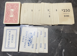 Game Parts Pieces Game of Junior Executive 1955 Whitman Order & Insurance Cards - £3.12 GBP