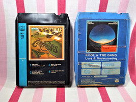 1978 Commodores Natural High &amp; Kool + 1976 The Gang Love &amp; Understanding 8 Track - £11.12 GBP