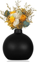 Black Ceramic Vase-Dry Flower Vases For Home Decor Flower Vase For, Entryway. - £29.18 GBP
