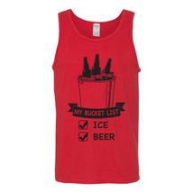 My Bucket List - Funny Beer Ice Checklist Drinking Graphic Tank Top - Small - Wh - £18.97 GBP