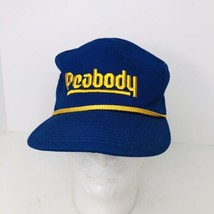 Vintage Peabody Coal Company Panel Rope Trucker Hat Cap Lions Wear Made In USA - £15.82 GBP