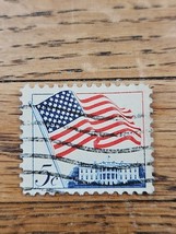 US Stamp US Flag Over White House 5c Used Wave Cancel 1208 - $0.99