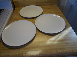 old centura dinner plates white coupe - $47.45