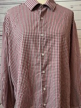 Dockers shirt Plaid XL 17 - 17.5 34 35 Long sleeve button front Fitted S... - $19.04