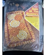 Vintage 1972 Columbia Minerva Rugs By The Numbers Kit #4816 Sunflowers MCM - $33.49 CAD