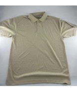 PGA Tour Shirt Mens Large Cream Golf Golfing Polo Short Sleeve Pullover - $23.81 CAD