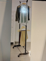 Real Living 2-Tier Rolling Garment Rack / Clothes Rack - £27.97 GBP