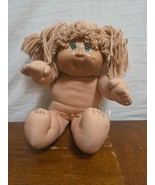 Cabbage Patch Kids Doll 1984 Coleco Blonde Yarn Hair Pigtails Green Eyes... - $562.19 MXN
