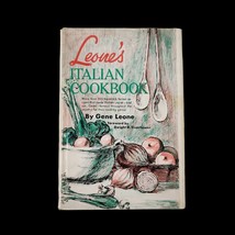 Leone&#39;s Italian Cookbook Club Edition Hardcover Gene Leone Vintage Recipes BCE - £38.93 GBP