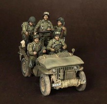 1/35 5pcs Resin Model Kit US Army Soldiers Normandy (no Car) WW2 Unpainted - £14.80 GBP