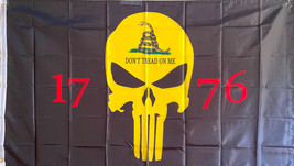 Punisher Yellow Face 3x5&#39; Flag&#39; 1776-BRASS Grommets INDOOR/OUTDOOR/68D POLY-NEW - £10.28 GBP