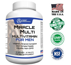 Multivitamin Mineral for Men, Best High Potency Mens Vitamin, Non-GMO Supplem... - £19.31 GBP